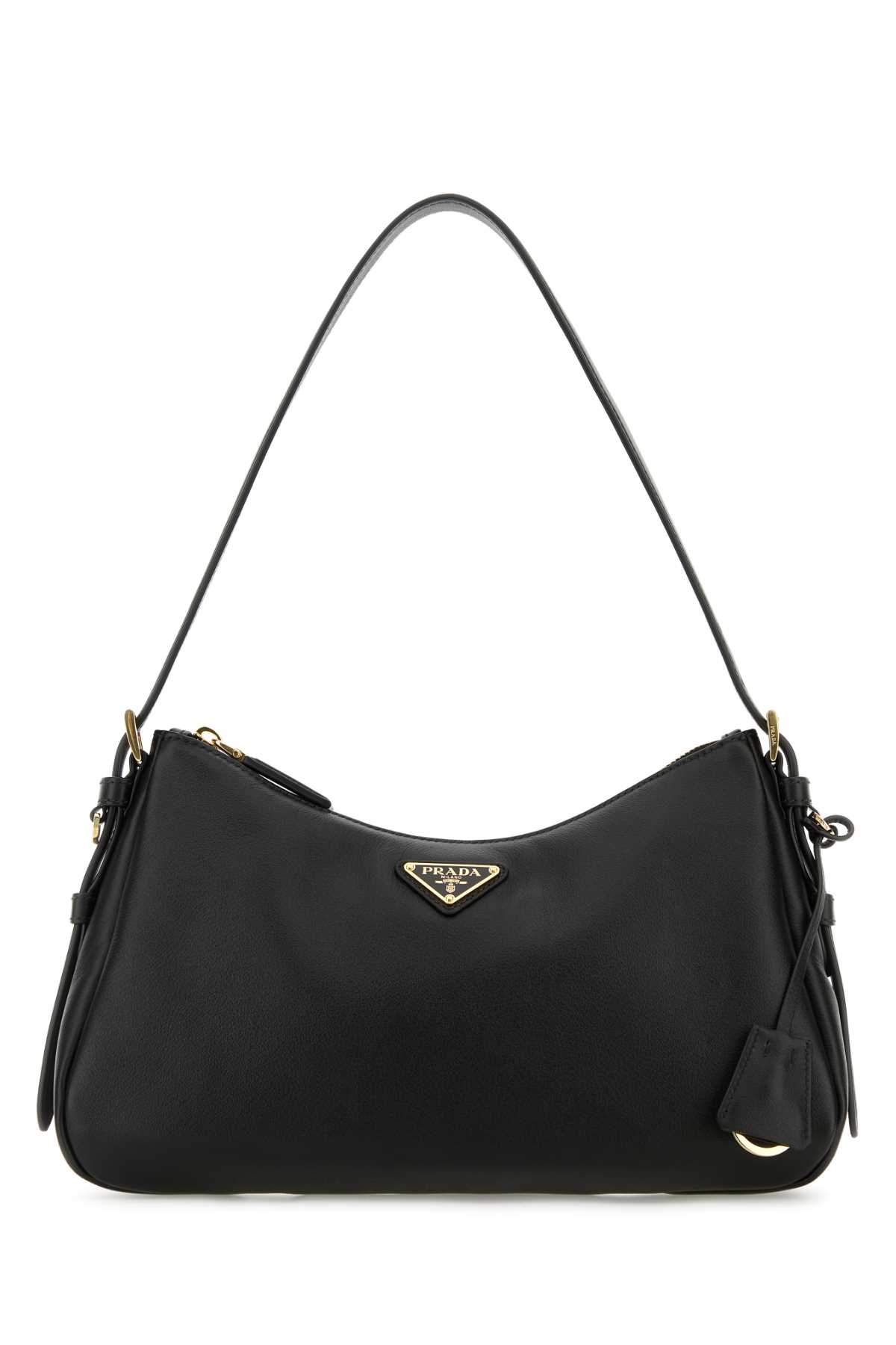 Prada Black Leather Medium Aimãe Shoulder Bag Nero Vitello Borse A Tracolla - Women