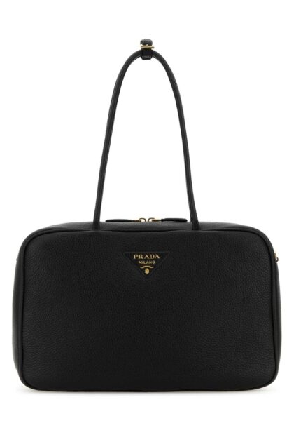 Prada Black Leather Shoulder Bag Nero 1 Borse A Mano - Women