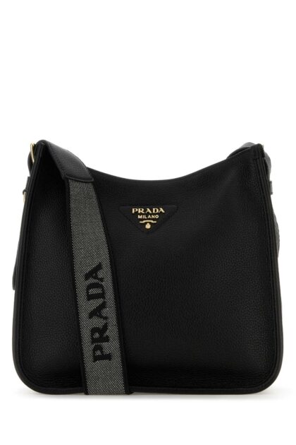 Prada Black Leather Shoulder Bag Nero1 Vitello Borse A Tracolla - Women