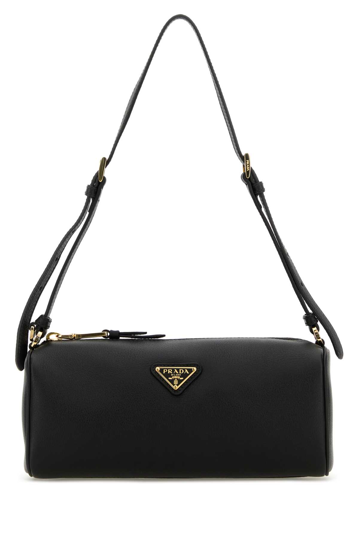Prada Black Leather Shoulder Bag Nero Vitello Borse A Tracolla - Women