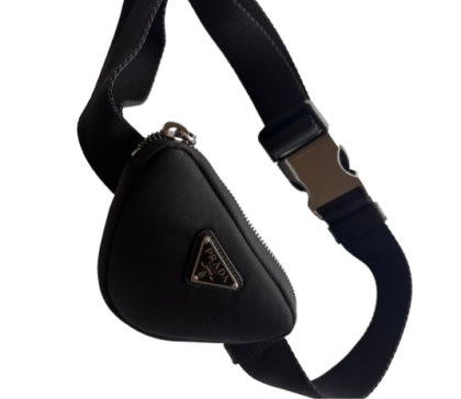 Prada Black Nylon Belt Bag