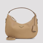 Prada Calf Leather Handbag Nude & Neutrals Bag - Women