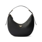 Prada Large Logo-plaque Leather Shoulder Bag