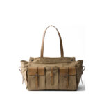 Prada Prada Route Canvas And Leather Tote Bag