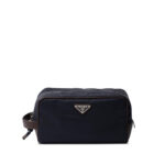 Prada Speedrock Re-Nylon Leather-trim Clutch Bag