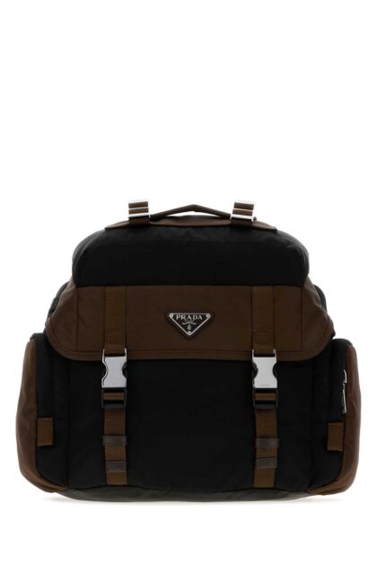 Prada Two-Tone Re-Nylon Crossbody Bag Nero+bruciato 1 Borse A Tracolla - Men