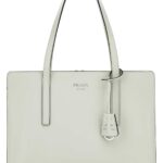 Prada White Leather Re-Edition 1995 Shoulder Bag Biancon Vitello Borse A Mano - Women