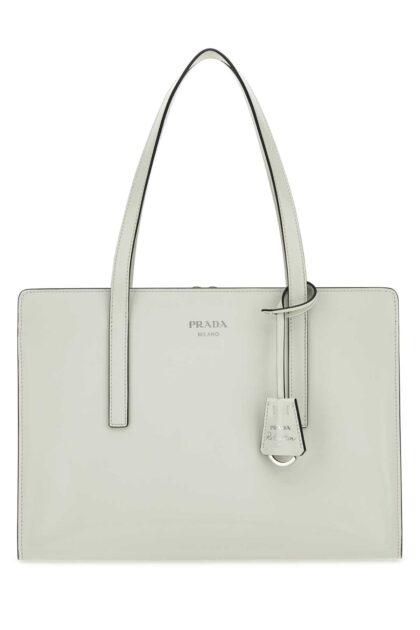 Prada White Leather Re-Edition 1995 Shoulder Bag Biancon Vitello Borse A Mano - Women