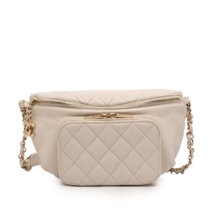 Quilted Caviar Business Affinity Belt Bag