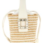 Roger Vivier Viv Skate Mini Bucket Bag White Hand - Women