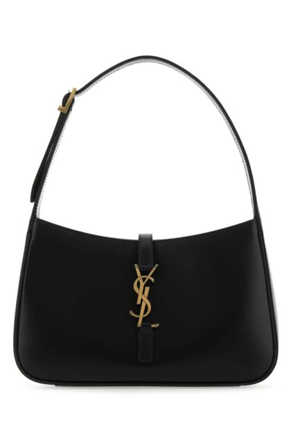 Saint Laurent Black Leather Le 5 Ã 7 Shoulder Bag 1000 Calf Skin Borse A Mano - Women