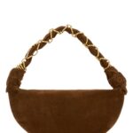 Saint Laurent Brown Suede Amalia Shoulder Bag Orangecaramelcogn Borse A Mano - Women