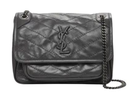 Saint Laurent Charcoal Grey Niki Crossbody Bag