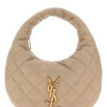 Saint Laurent Sand Nappa Leather Icarino Shoulder Bag Darkbeige Borse A Mano - Women