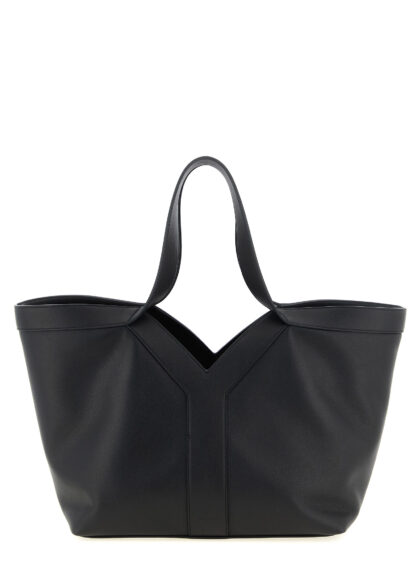 Saint Laurent Tote Y Bag Black Calfskin Leather (bos Taurus) Hand - Women