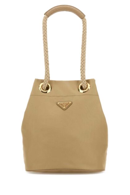 Sand Re-Nylon Prada Mariner Bucket Bag Cammello Poliammidericiclata-vitello Borse A Secchiello - Women