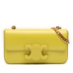 Shiny Calfskin Claude Chain Shoulder Bag