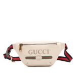Small Grained Calfskin Logo Belt Bag