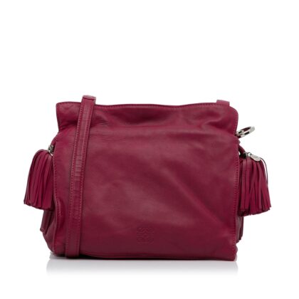 Small Leather Flamenco Crossbody Bag