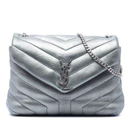 Small Matelasse Metallic Calfskin Monogram LouLou Shoulder Bag