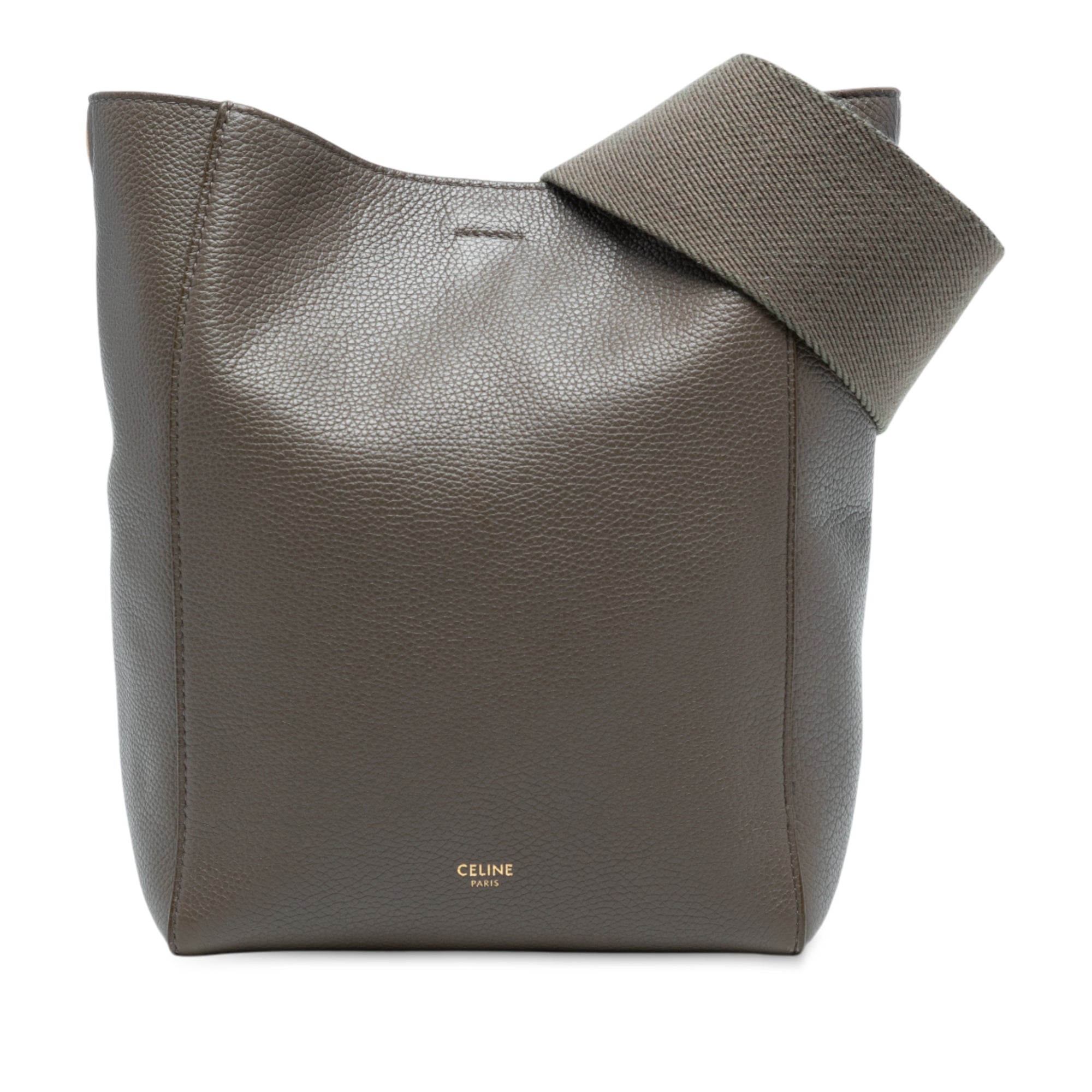 Small Soft Grained Calfskin Seau Sangle Bucket Bag