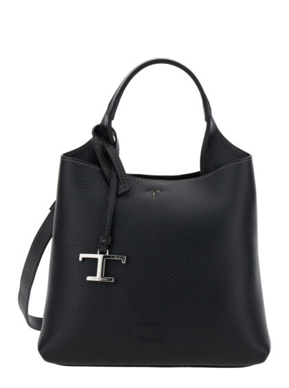 Tod's Handbag Apa Shop Monsp. trac Pel T Pend Mini With Handles And Shoulder Strap Black Leather Woman Hand Bags - Women