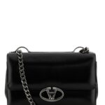 Valentino Garavani Black Leather Small Vlogo Shoulder Bag Nero Calf - Bos Taurus Borse A Tracolla - Women