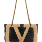 Valentino Garavani Two-Tone Leather Viva Superstar Shoulder Bag Fangodarkbeige Borse A Mano - Women