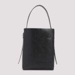 Valextra Medium Bucket Bag Black Calf Leather - Women