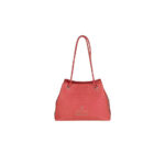 Vintage pink leather tote bag