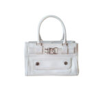 White leather Flight bag