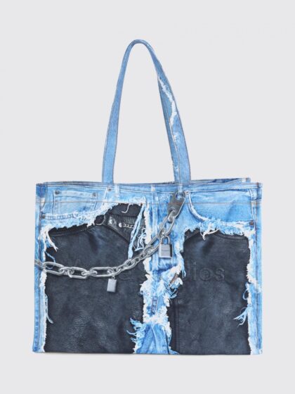 ACNE STUDIOS Tote Bag Woman color Blue