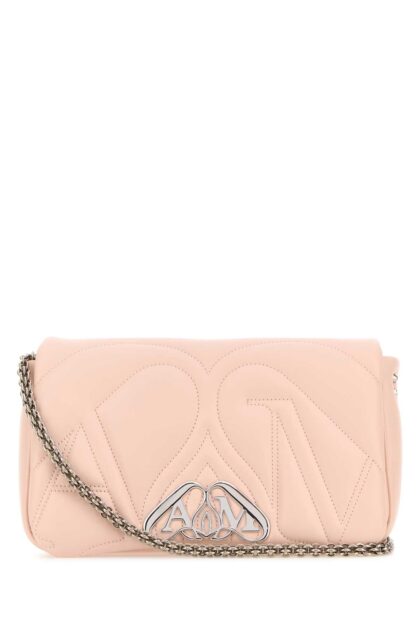 Alexander McQueen Pink Leather Small Seal Shoulder Bag Clay Borse A Tracolla - Women
