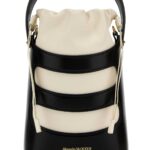 Alexander McQueen Two-Tone Leather Mini The Rise Bucket Bag Blacksoftivory Borse A Secchiello - Women
