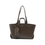 A. p.c. Contrast-stitching Leather Tote Bag