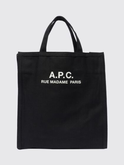 A. P.C. Cotton Tote Bag with Double Handle, Removable Strap and Printed Logo