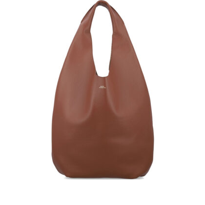 A. p.c. Grained Leather Shoulder Bag
