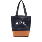 A. p.c. Logo-detail Denim Tote Bag