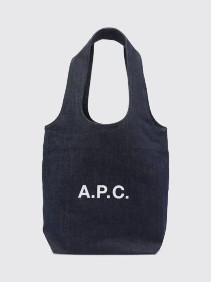 A. P.C. Tote Bag Woman color Indigo