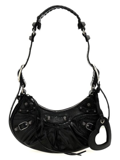Balenciaga Black Lamb Leather Crossbody Bag - Women