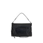 Balenciaga Black Lamb Ovis Aries Shoulder Bag - Men