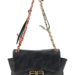 Balenciaga Black Leather Shoulder Bag - Women