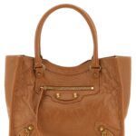 Balenciaga Brown Lamb Leather Tote Bag - Women