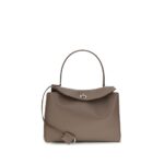 Balenciaga Gray Calf Leather Bos Taurus Shoulder Bag - Women
