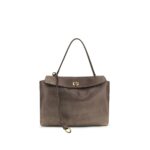 Balenciaga Gray Lamb Ovis Aries Shoulder Bag - Women