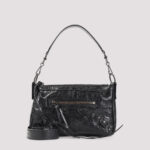Balenciaga Le City Moto Shoulder Bag Black Leather - Women