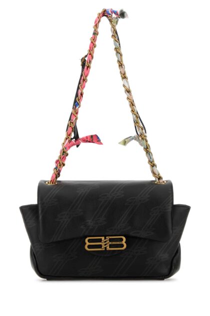Balenciaga Printed Leather Mini Darling Shoulder Bag Black Borse A Mano - Women
