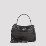 Balenciaga Rodeo Top Handle Handbag Brown Leather Bag - Women