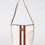 BALLY Cotton Blend and Leather Bucket Bag