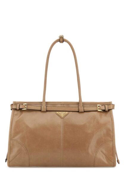 Beige Large Prada Bonnie Shoulder Bag Cammeo N Borse A Mano - Women